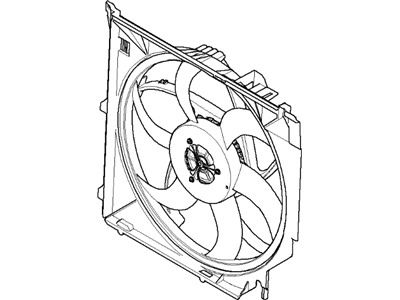 2009 BMW X3 Fan Blade - 17113452509