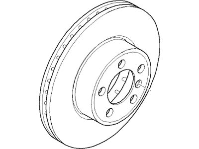 BMW 545i Brake Disc - 34116763824