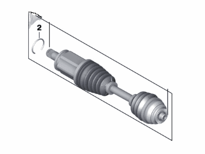 2002 BMW 325xi Axle Shaft - 31607505199