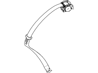 2003 BMW 745i Seat Belt - 72117007525