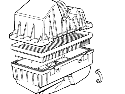 1993 BMW 750iL Air Filter Box - 13711718311