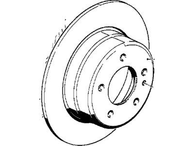 1992 BMW 750iL Brake Disc - 34211162967