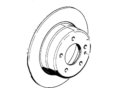 1986 BMW 325e Brake Disc - 34216755407