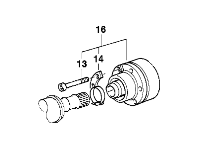 BMW 26117501639 Constant-Velocity Joint Wth Knurled Bush