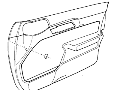 BMW 51418200073 Door Trim Panel, Leather, Front Left