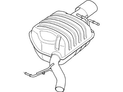 BMW 650i Exhaust Resonator - 18307544292