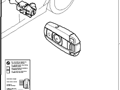 BMW 51210035941 Set Uniform Locking System With Cas Control Unit (Code)