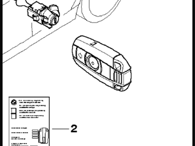 BMW 135i Door Lock Cylinder - 51210035945