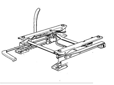 BMW 52101900203 Vertical Seat Adjuster Left