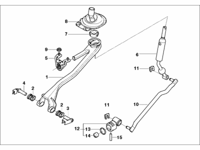 25117543191 BMW Shift Lever Illustration 1 of 1