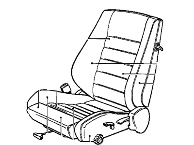 BMW 52101927957 Spring Frame Backrest Front