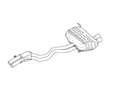 BMW Z4 Exhaust Resonator - 18107519273