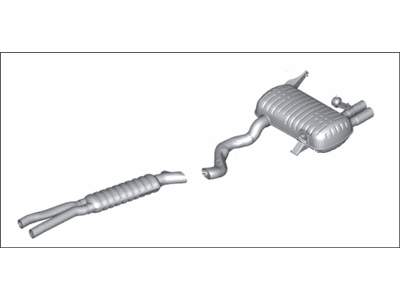 BMW 330xi Exhaust Pipe - 18127544512