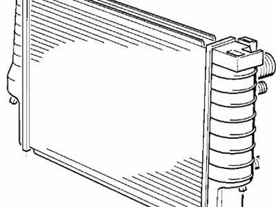 1997 BMW 850Ci Radiator - 17111702762