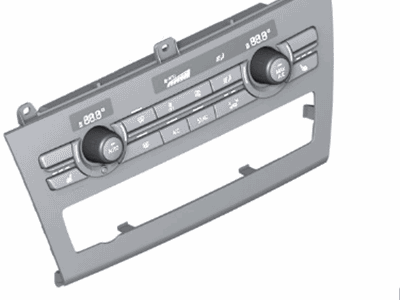 BMW 64116833312 Control Unit, Automatic Air Conditioner., High