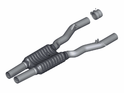 BMW Alpina B7 xDrive Exhaust Pipe - 18307983241