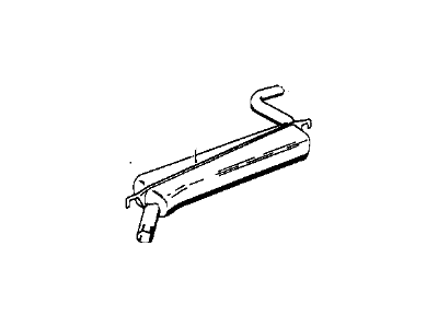 BMW 1602 Exhaust Resonator - 18121103939