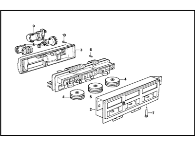 1996 BMW 850Ci Blower Control Switches - 64111392082