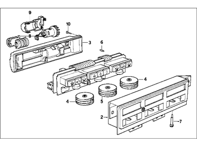1995 BMW 840Ci Blower Control Switches - 64111392089