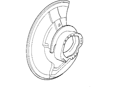 1995 BMW 750iL Brake Backing Plate - 34111161765