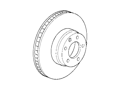 2001 BMW 750iL Brake Disc - 34116757756