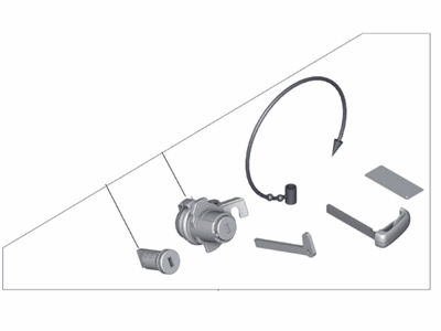 2019 BMW X5 Door Lock Cylinder - 51217955112