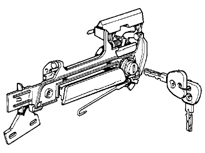 1988 BMW 750iL Door Lock Cylinder - 51218147877