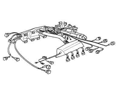 BMW 12511435593 Engine Wiring Harness Dme+Ags