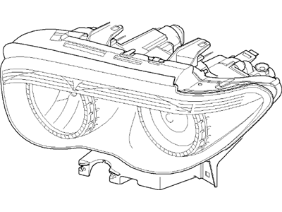 2005 BMW 745i Headlight - 63127165450