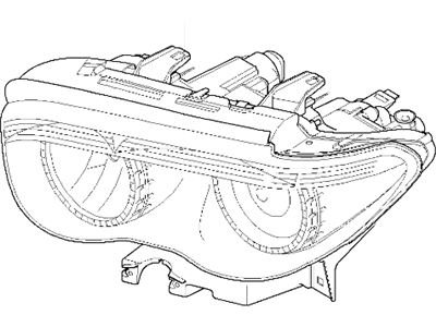 2005 BMW 745i Headlight - 63126941625