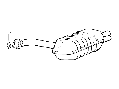 1994 BMW 850Ci Muffler - 18101723157