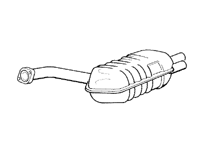 BMW 850CSi Exhaust Pipe - 18101316196