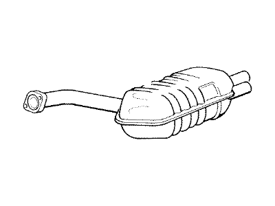 1994 BMW 840Ci Muffler - 18101742343