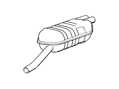 1995 BMW 850CSi Tail Pipe - 18101316199