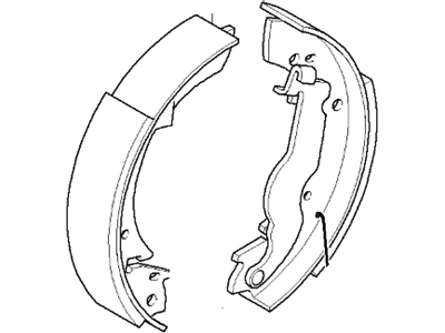 BMW 318i Parking Brake Shoe - 34219064270