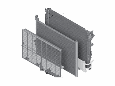 BMW 750i xDrive Radiator - 17118743667