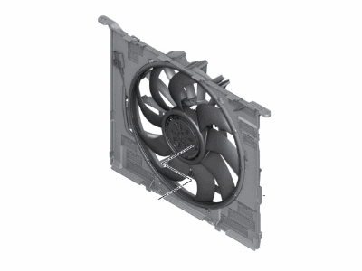 BMW Alpina B7 Radiator fan - 17428619628