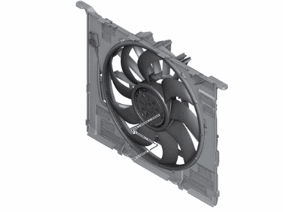 BMW 530i Cooling Fan Assembly - 17428619626