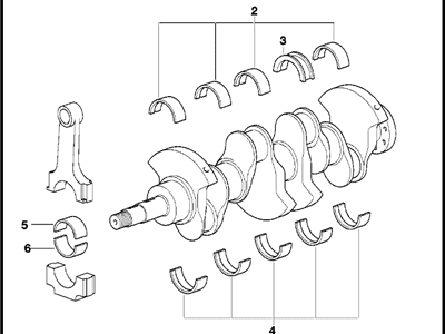 1998 BMW Z3 Crankshaft - 11211743134