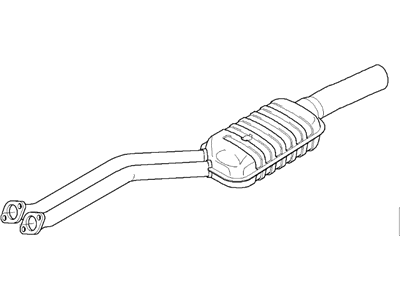 BMW 528i Exhaust Resonator - 18101440362