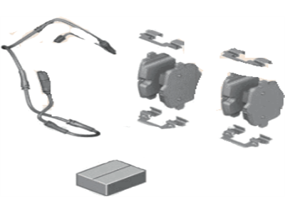 BMW 34212456870 Set, Brake Pads, With Brake-Pad Sensor