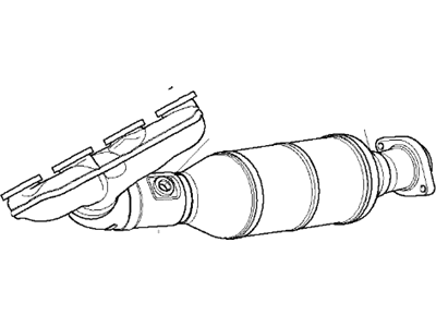 BMW 18407522555 Exchange. Exhaust Manifold With Catalyst