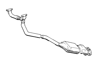 1984 BMW 633CSi Catalytic Converter - 11761276807