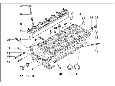 BMW 530i Cylinder Head - 11127514543