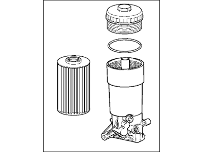 BMW 11421745562 Oil Filter With Oil Cooler Connection