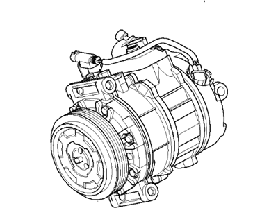 2009 BMW 650i A/C Compressor - 64509174806