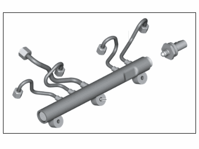 2017 BMW Alpina B6 xDrive Gran Coupe Fuel Rail - 13537642156