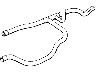 1993 BMW 525iT Cooling Hose - 11531738054