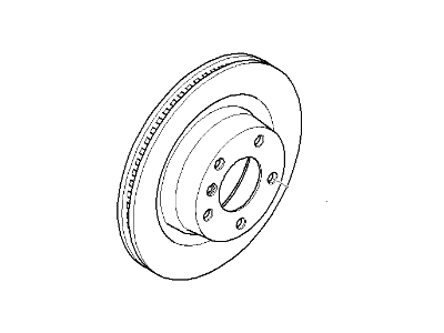 BMW 34216855003 Brake Disc, Ventilated