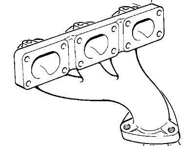 1993 BMW 525iT Exhaust Manifold - 11621716730